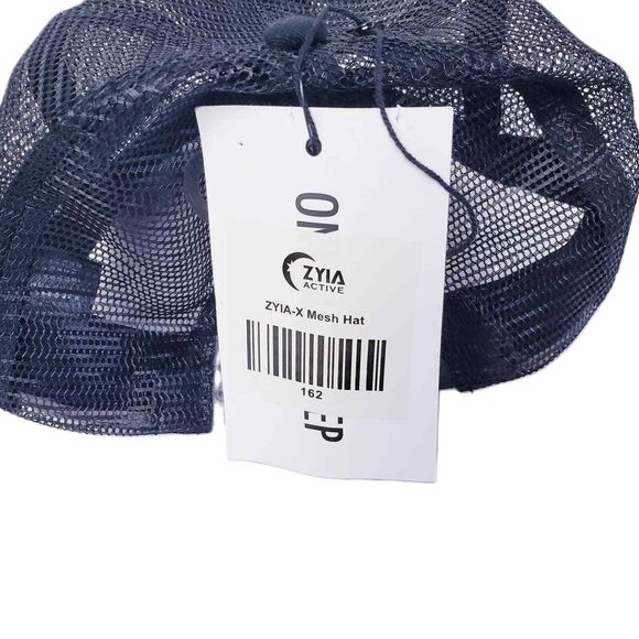 ZYIA Active X-Mesh Hat One‎ Size Unisex Adjustable Strap Cotton Blend Black NWT - Picture 5 of 7
